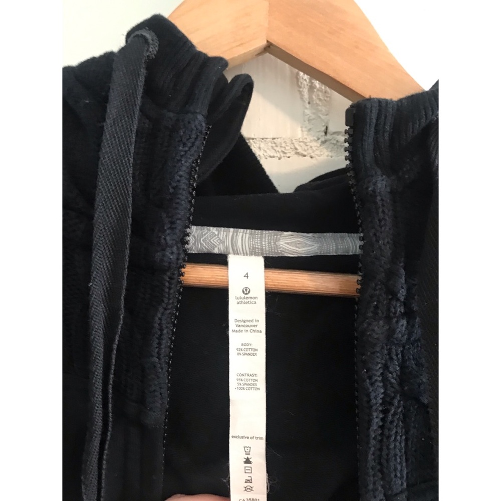 Lululemon scuba hoodie with sweater knit hood - Picture 3 of 6